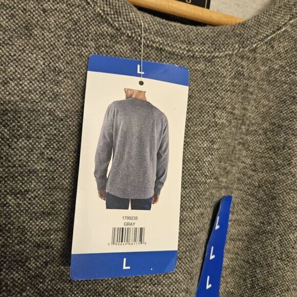 Jachs‎ New York Gray Long Sleeve Casual Pullover Mens Sweatshirt, Size L - Picture 4 of 6